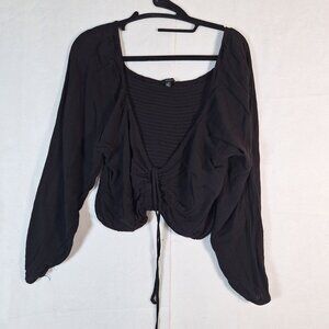 Ambiance black Crop Top shirt 3X